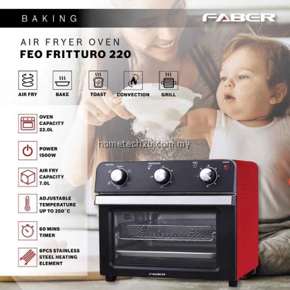 Faber Air Fryer Oven 20L FEO FRITTURO 220 2 in 1 Air Healthy Air Frying with Oven