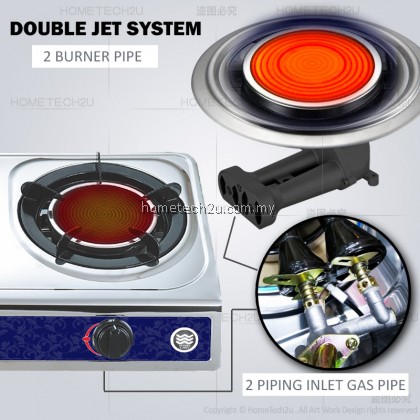 CORNELL 5.0kw Stainless Steel Infrared Gas Stove Cooker Dapur Gas Infra Merah CGS-G150SIR
