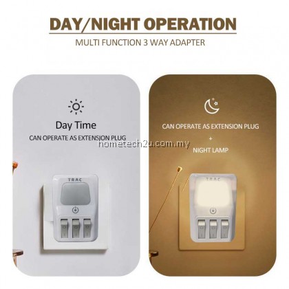 Extension Plug 13A 3 Way Adaptor with Nigh Lamp 2 USB Charger USB plug three adapter adaptor Extension Socket Kepala Tiga Lampu Tidur (Sirim) Extension Plug 13A 3 Way Adaptor with Nigh Lamp 2 USB Charger USB plug three adapter adaptor Extension Socket Kepala Tiga Lampu Tidur (Sirim)