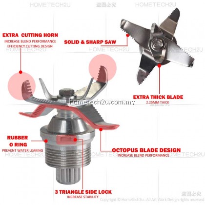 Butterfly Blender Blade Replacement Knife Cutter Spare Parts Accessories For B-591 B-592 B-596 Blender Jug Blade Pisau Blender Butterfly Blender Blade Replacement Knife Cutter Spare Parts Accessories For B-591 B-592 B-596 Blender Jug Blade Pisau Blender