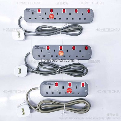 Lemax Trailing Socket Extension Wire Cable Plug Socket With Neon Indicator Sirim Approved Lemax Trailing Socket Extension Wire Cable Plug Socket With Neon Indicator Sirim Approved