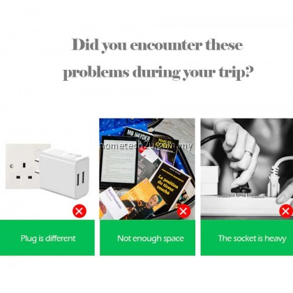 Universal 13A 3 Pin Plug Adaptor 2 Pin US EU CHINA Multi Pin To Malaysia 3 Pin UK Adapter