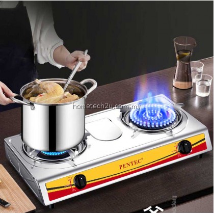 PENTEC Double Burner Gas Stove MD-81 812 816 Dapur Gas Masak 120mm 莲花炉 PENTEC Double Burner Gas Stove MD-81 812 816 Dapur Gas Masak 120mm 莲花炉