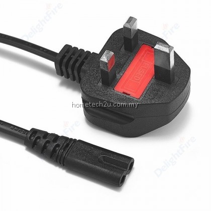 Power Cord Cable Wire 3 PIN 1.5M 500W 3000W UK 2 Figure 8 13A Fuse AC Cord Desktop PC LCD Monitor Laptop Printer Cooker