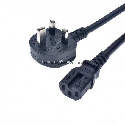 Power Cord Cable Wire 3 PIN 1.5M 500W 3000W UK 2 Figure 8 13A Fuse AC Cord Desktop PC LCD Monitor Laptop Printer Cooker