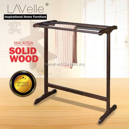 LAVELLE DIY Wooden Solidwood Rak Tuala Towel Rack Cloth Drying Rack rak baju Kayu LAVELLE DIY Wooden Solidwood Rak Tuala Towel Rack Cloth Drying Rack rak baju Kayu