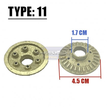 Gas Stove Burner Small Cap Burner Head Tungku Dapur Gas Glass Hob Burner Ring Spare Parts 小火盖 Gas Stove Burner Small Cap Burner Head Tungku Dapur Gas Glass Hob Burner Ring Spare Parts 小火盖