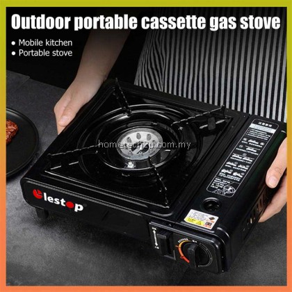 Lestop Portable gas stove steamboat stove picnic stove camping stove Butane gas stove dapur kelah mini stove Dapur