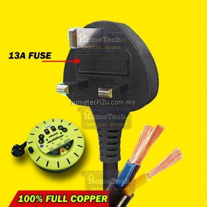 Focus Heavy Duty Extension Roller Round Extantion Cord Extension Plug Bulat Full Copper 1.25mm with Sirim Approved 10Meter Focus Heavy Duty Extension Roller Round Extantion Cord Extension Plug Bulat Full Copper 1.25mm with Sirim Approved 10Meter