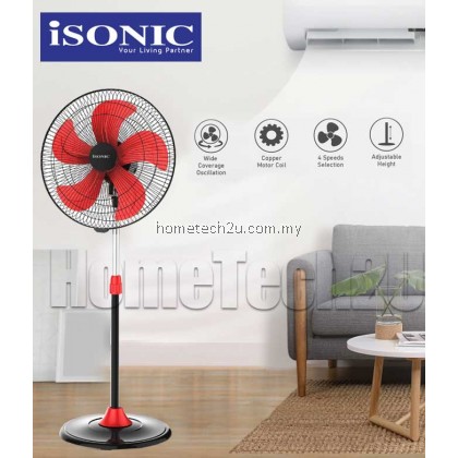 iSONIC 18 Inch ABS Industrial Stand Fan 5 Blades Commercial Stand Fan Kipas Berdiri ISF-1800 iSONIC 18 Inch ABS Industrial Stand Fan 5 Blades Commercial Stand Fan Kipas Berdiri ISF-1800