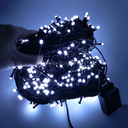 Lampu Lip Lap Raya 10M Led Christmas Fairy String Light Outdoor Black Wire Wedding Party Holiday Christmas Tree Garland Light Lampu Lip Lap Raya 10M Led Christmas Fairy String Light Outdoor Black Wire Wedding Party Holiday Christmas Tree Garland Light
