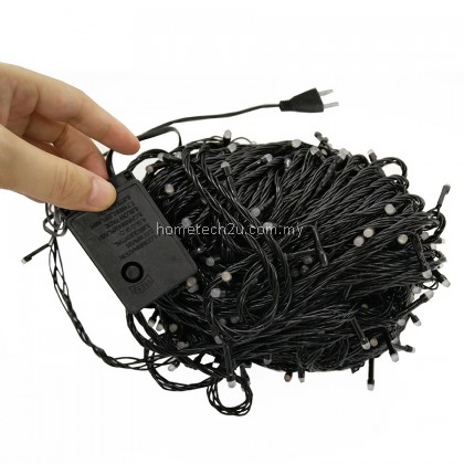 Lampu Lip Lap Raya 10M Led Christmas Fairy String Light Outdoor Black Wire Wedding Party Holiday Christmas Tree Garland Light Lampu Lip Lap Raya 10M Led Christmas Fairy String Light Outdoor Black Wire Wedding Party Holiday Christmas Tree Garland Light