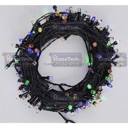 Lampu Raya Lip Lap LipLap 10M 100leds Colourful Hexagon RGB Led String Light Fairy Christmas Decoration Lights Lampu Raya Lip Lap LipLap 10M 100leds Colourful Hexagon RGB Led String Light Fairy Christmas Decoration Lights