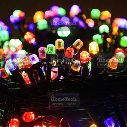 Lampu Raya Lip Lap LipLap 10M 100leds Colourful Hexagon RGB Led String Light Fairy Christmas Decoration Lights Lampu Raya Lip Lap LipLap 10M 100leds Colourful Hexagon RGB Led String Light Fairy Christmas Decoration Lights