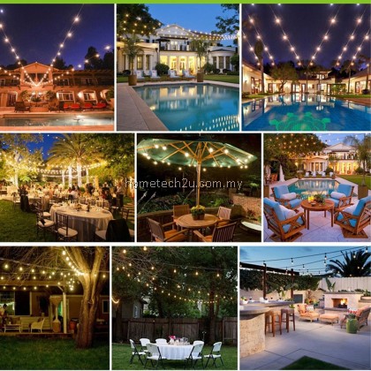 LED Outdoor LED String Light 10M Patio Fairy Light String Waterproof IP65 AC220V With E27 10PCS Edison LED Bulb LED Outdoor LED String Light 10M Patio Fairy Light String Waterproof IP65 AC220V With E27 10PCS Edison LED Bulb