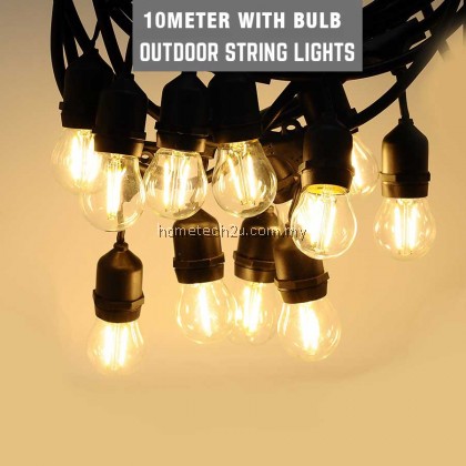 LED Outdoor LED String Light 10M Patio Fairy Light String Waterproof IP65 AC220V With E27 10PCS Edison LED Bulb LED Outdoor LED String Light 10M Patio Fairy Light String Waterproof IP65 AC220V With E27 10PCS Edison LED Bulb