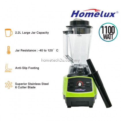 HOMELUX 2.3L Heavy Duty High Quality Commercial Blender / 搅拌机 (HCB-1100) Green HOMELUX 2.3L Heavy Duty High Quality Commercial Blender / 搅拌机 (HCB-1100) Green