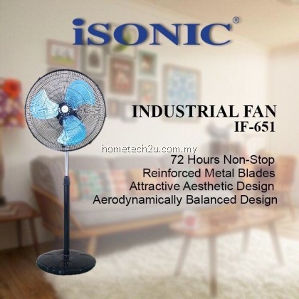 iSONIC 20" INDUSTRIAL STAND FAN IF-651 Kipas Berdiri Besi 20 Inch iSONIC 20" INDUSTRIAL STAND FAN IF-651 Kipas Berdiri Besi 20 Inch
