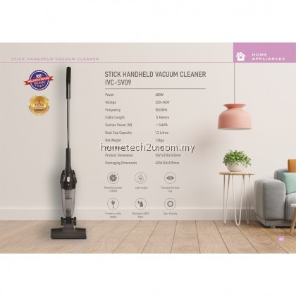 iSONIC STICK HANDHELD VACUUM CLEANER IVC-SV09 600W Vakum Cleanner