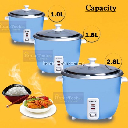 iSONIC Rice Cooker 1L / 1.8L /2.8L IRC-1009 / IRC-1809 / IRC-2805 Stainless Steel Lid (1 year warranty) 电饭锅Periuk Nasi