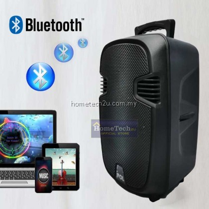 Portable Speaker 8 Inch Outdoor Wireless Bluetooth Speaker with Mic USB ...