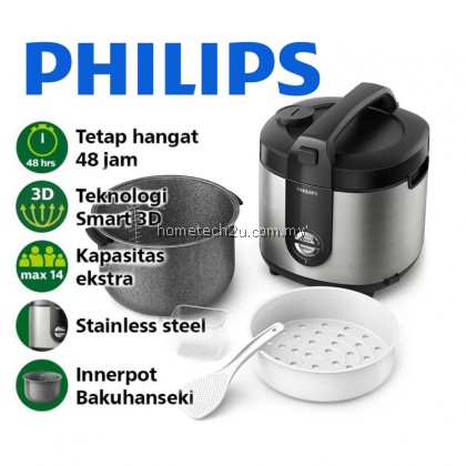 PHILIPS 2.0L JAR RICE COOKER (BLACK) | HD3138/62