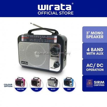 Wirata Portable Radio AUX AM/FM radio MW SW1 SW2 Travel radio with headphone jack Battery-operated(LT-Q1) Wirata Portable Radio AUX AM/FM radio MW SW1 SW2 Travel radio with headphone jack Battery-operated(LT-Q1)
