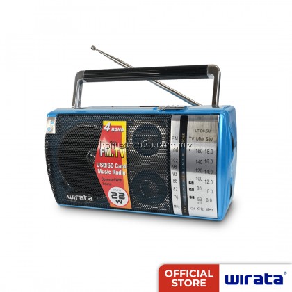 WIRATA Portable FM Radio 4 Band with USB/SD card slot (LT-D6.5U) WIRATA Portable FM Radio 4 Band with USB/SD card slot (LT-D6.5U)