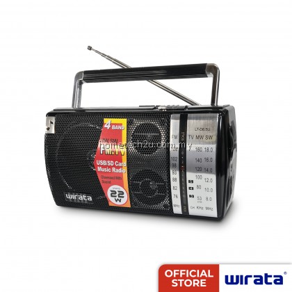 WIRATA Portable FM Radio 4 Band with USB/SD card slot (LT-D6.5U) WIRATA Portable FM Radio 4 Band with USB/SD card slot (LT-D6.5U)