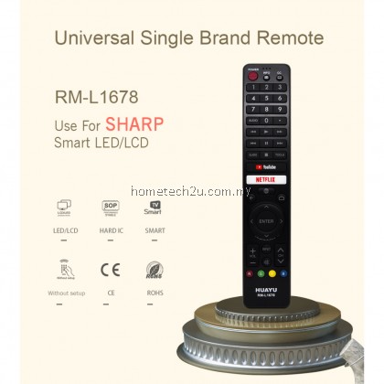 New RM-L1678 For Sharp AQUOS LCD LED Smart TV Remote Control GB234WJSA GB346WJSA GA455WJSA GB139WJSA GB234WJSA G8275WJSA New RM-L1678 For Sharp AQUOS LCD LED Smart TV Remote Control GB234WJSA GB346WJSA GA455WJSA GB139WJSA GB234WJSA G8275WJSA