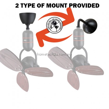 DEKA Corner Fan MS16DC Dual Mounting Wall & Ceiling Design Fan with Remote Control Dual Color &Mount DEKA Corner Fan MS16DC Dual Mounting Wall & Ceiling Design Fan with Remote Control Dual Color &Mount
