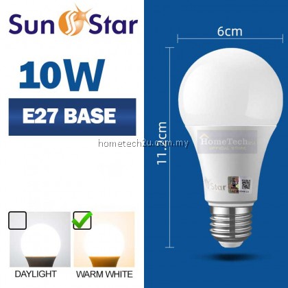 [SIRIM] SunStar LED Bulb E27 B22 5W 10W 15W 20W Energy Saving Super Bright Light Bulb Lampu Mentol 3000K 6500K Lamp Bulb