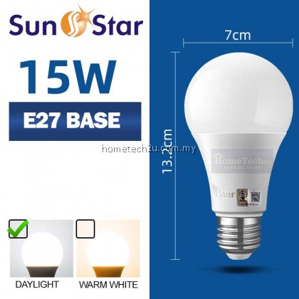 [SIRIM] SunStar LED Bulb E27 B22 5W 10W 15W 20W Energy Saving Super Bright Light Bulb Lampu Mentol 3000K 6500K Lamp Bulb