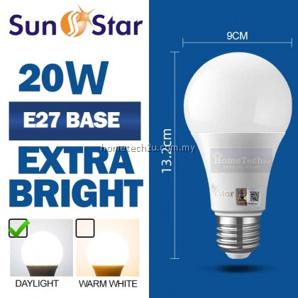 [SIRIM] SunStar LED Bulb E27 B22 5W 10W 15W 20W Energy Saving Super Bright Light Bulb Lampu Mentol 3000K 6500K Lamp Bulb