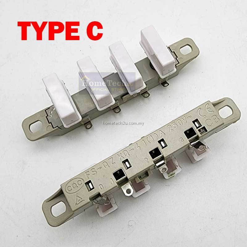 Universal Table Stand Fan On Off Switch Button Butang Suis Kipas Round ...