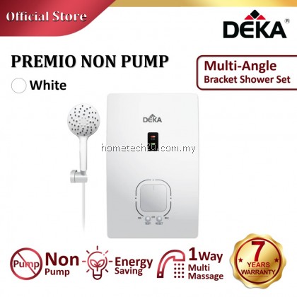 DEKA PREMIO Non-Pump Instant Electric Heat Hot Water Heater without Pump Black / White (Sirim Approved) DEKA PREMIO Non-Pump Instant Electric Heat Hot Water Heater without Pump Black / White (Sirim Approved)