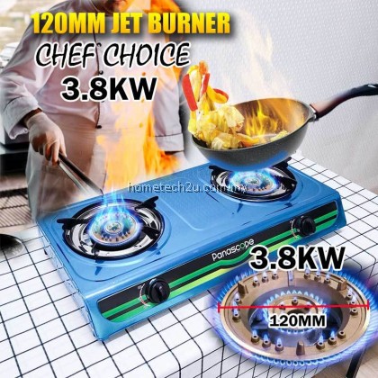 Panascope Double Burner Gas Stove 120mm Burner Dapur Masak Panascope Double Burner Gas Stove 120mm Burner Dapur Masak