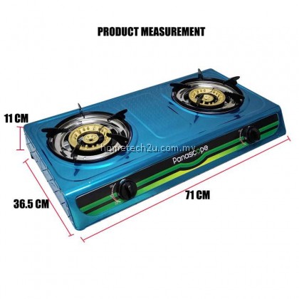 Panascope Double Burner Gas Stove 120mm Burner Dapur Masak Panascope Double Burner Gas Stove 120mm Burner Dapur Masak