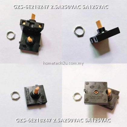 Fan Switch for Electric Fans- GZS-6 Rotary Switch for E218247 Fan Speed Adjustment 2.5A/5A 125V/250V For Khind SF141 161 Fan Switch for Electric Fans- GZS-6 Rotary Switch for E218247 Fan Speed Adjustment 2.5A/5A 125V/250V For Khind SF141 161