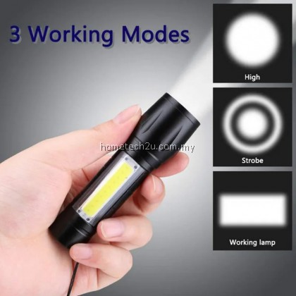 Mini Torch LED Rechargeable Flashlight Portable USB Charging Flashlight High Power Bank Camping Waterproof Long Range Mini Torch LED Rechargeable Flashlight Portable USB Charging Flashlight High Power Bank Camping Waterproof Long Range