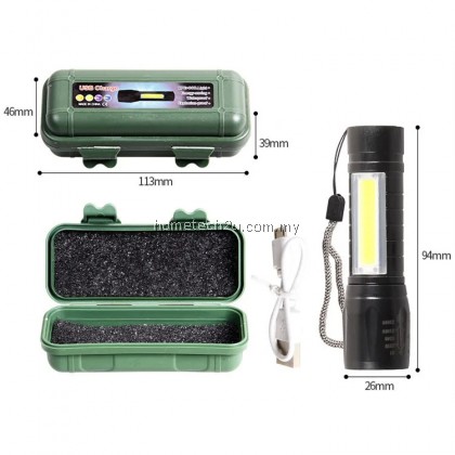 Mini Torch LED Rechargeable Flashlight Portable USB Charging Flashlight High Power Bank Camping Waterproof Long Range Mini Torch LED Rechargeable Flashlight Portable USB Charging Flashlight High Power Bank Camping Waterproof Long Range