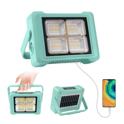 Portable LED Work Light with Rechargeable Battery Solar LED Flood Light+Flashlight Emergency Phone Charge Camping Portable LED Work Light with Rechargeable Battery Solar LED Flood Light+Flashlight Emergency Phone Charge Camping