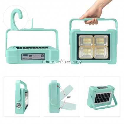 Portable LED Work Light with Rechargeable Battery Solar LED Flood Light+Flashlight Emergency Phone Charge Camping Portable LED Work Light with Rechargeable Battery Solar LED Flood Light+Flashlight Emergency Phone Charge Camping