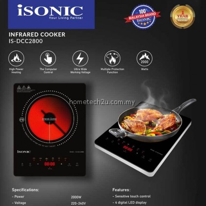 ISONIC CERAMIC COOKER INFRARED COOKER INDUCTION COOKER IS-DCC2800 ISONIC CERAMIC COOKER INFRARED COOKER INDUCTION COOKER IS-DCC2800