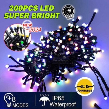 [2024] Lampu Raya Lilap Lip Lap Kelip Warna Wani Ultra Sharp Bright LED String Fairy Light Outdoor Indoor Decoration