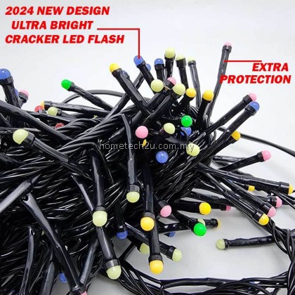[2024] Lampu Raya Lilap Lip Lap Kelip Warna Wani Ultra Sharp Bright LED String Fairy Light Outdoor Indoor Decoration