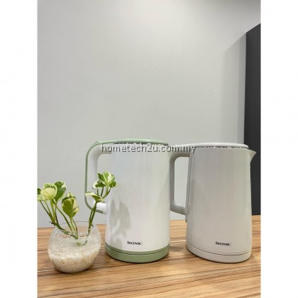 iSONIC Stainless Steel Electric Kettle 1.7L Cool Touch Double Wall Dry Protection IJK-C2018