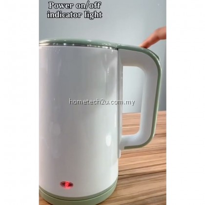 iSONIC Stainless Steel Electric Kettle 1.7L Cool Touch Double Wall Dry Protection IJK-C2018