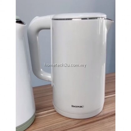 iSONIC Stainless Steel Electric Kettle 1.7L Cool Touch Double Wall Dry Protection IJK-C2018