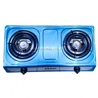 ASAHI STAINLESS STEEL DOUBLE BURNER DAPUR GAS MURAH STOVE COOKER DUA TUNGKU  煤气炉